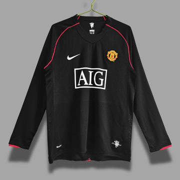 MNU Away Full Sleeves 2007-08 Retro ( Black )