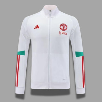 MNU White & Red Tezos Anthem Jacket