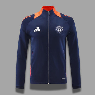 MNU Navy Blue & Orange Anthem Jacket