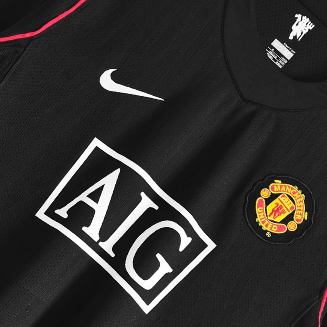 MNU Away Full Sleeves 2007-08 Retro ( Black )