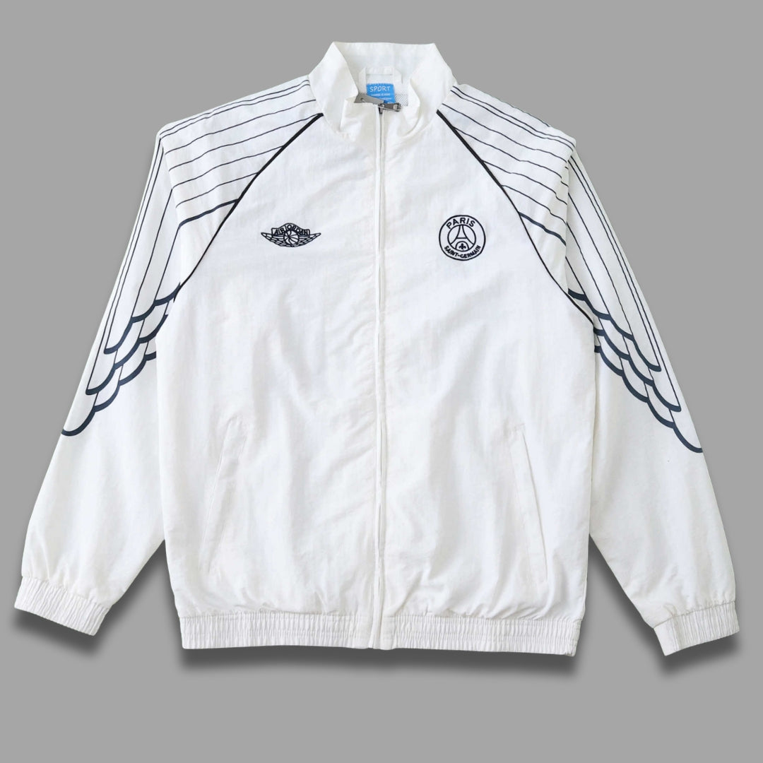 PSG x Jordan White Windbreaker