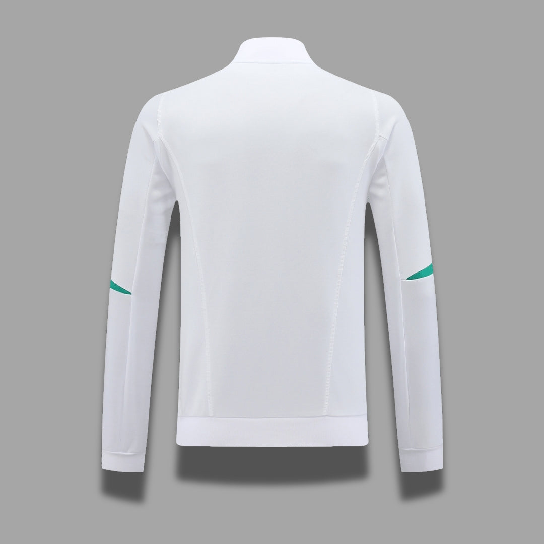 MNU White & Red Tezos Anthem Jacket